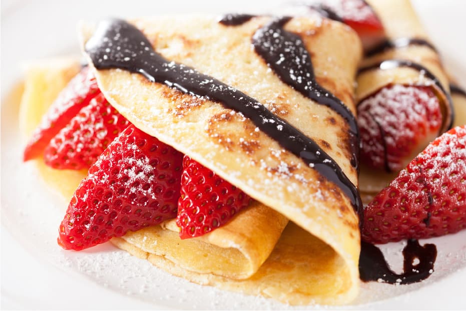 クレープの食べ歩き