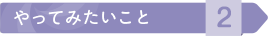 やってみたいこと2